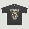 Koszulka Anime Devilman, Retro Koszulka z Grafiką Manga, Ciemna Fantastyka Japońska Koszulka Anime, Vintage Lata 90. Estetyczna Koszulka Unisex Anime