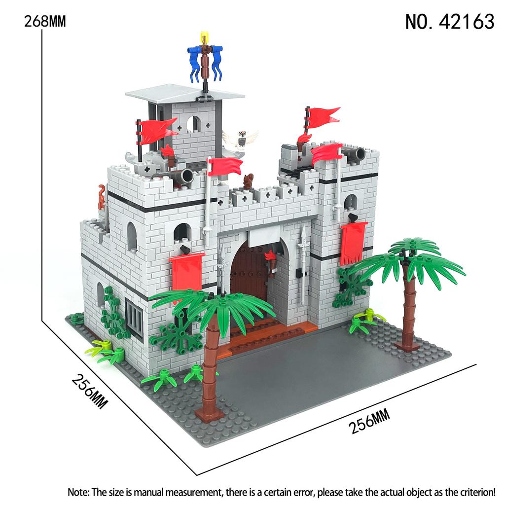 718pcs MOC Medieval Schel Hill Guardian Castle Building Blocks Children's Toys