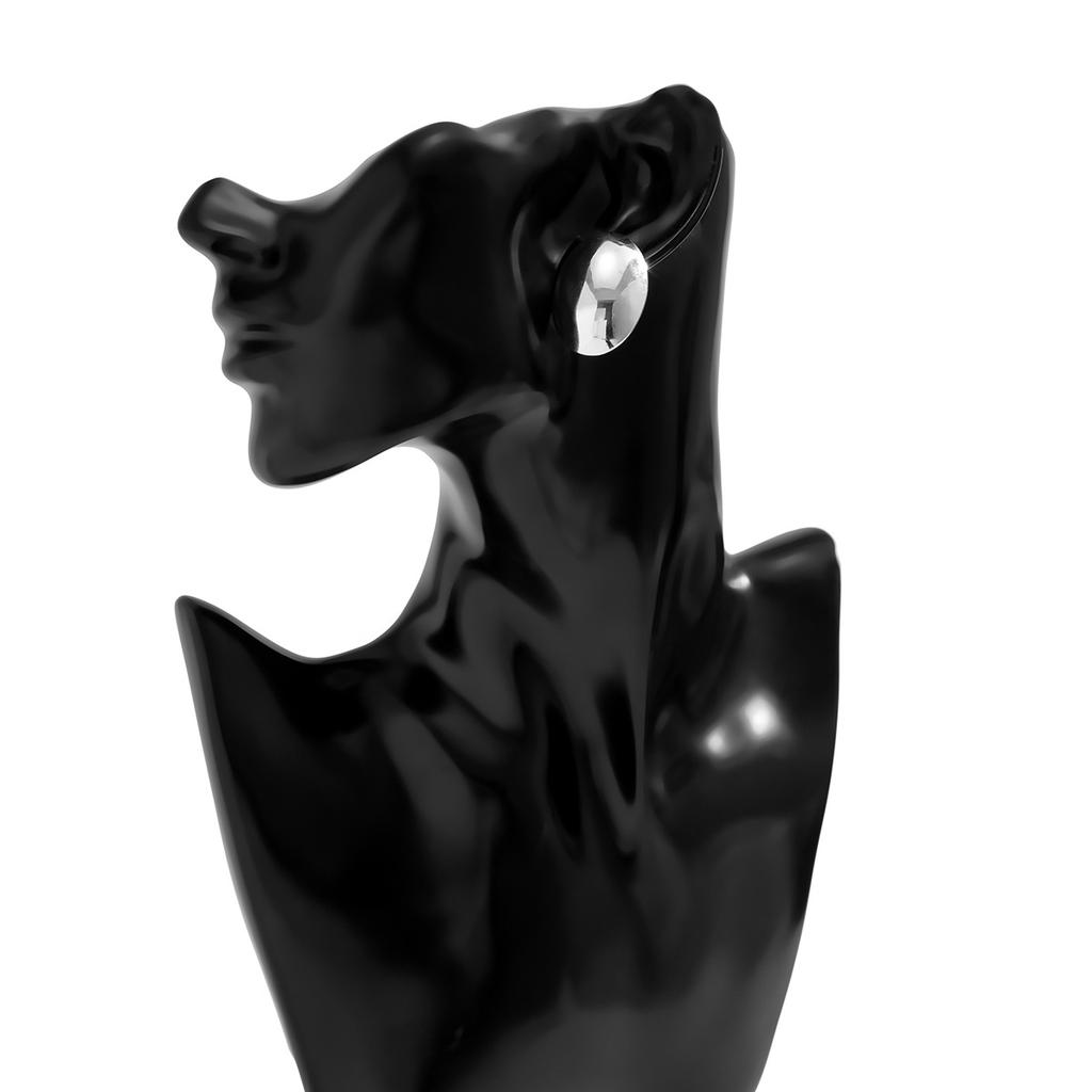 Exaggerated love flower long metal stud earring design sense Wrapped flower earrings earring design suitable for women's daily wear