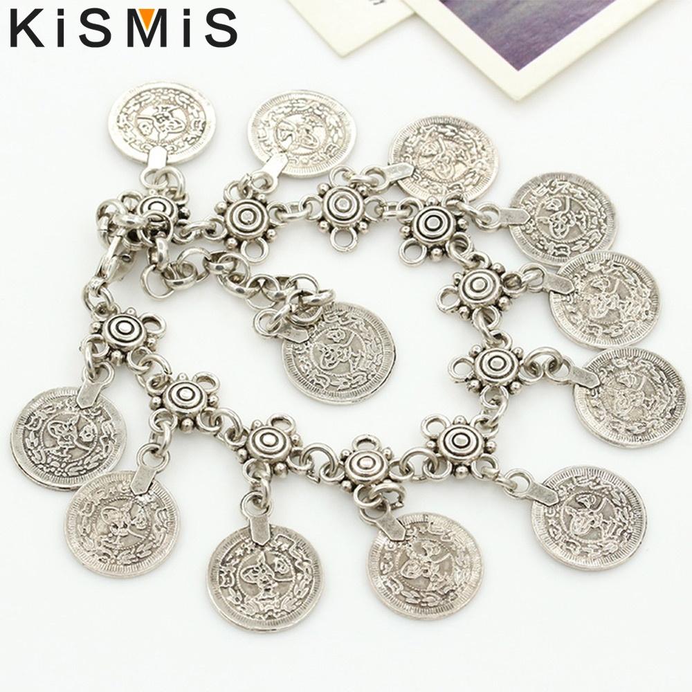 Bohemian Quaste Barfußsandalen Kette Schmuck Fußkettchen Vintage Münzanhänger Exotische Modeaccessoires