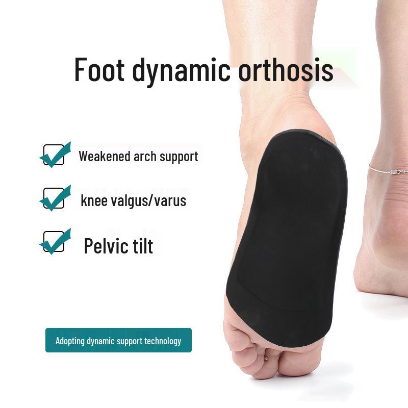 Sport Insole for Flat Feet: Corrects Arch Collapse, Bow Legs, Eversion, and Supports High Arches.