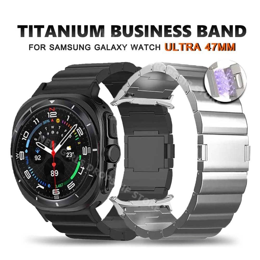 Titanium Metal Strap For Samsung Galaxy Watch Ultra 47mm Magnetic Loop Band For GALAXY WATCH ULTRA 47MM Luxury Business Bracelet