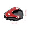 Motorcycle Kickstand Extension Side Stand Support Plate Red for Honda CB500X