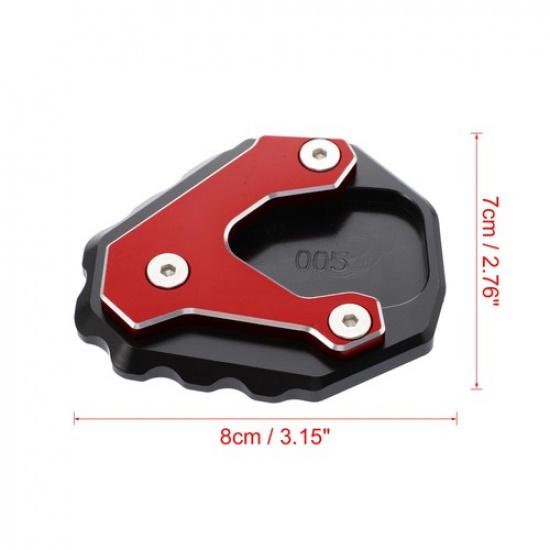 Motorcycle Kickstand Extension Side Stand Support Plate Red for Honda CB500X