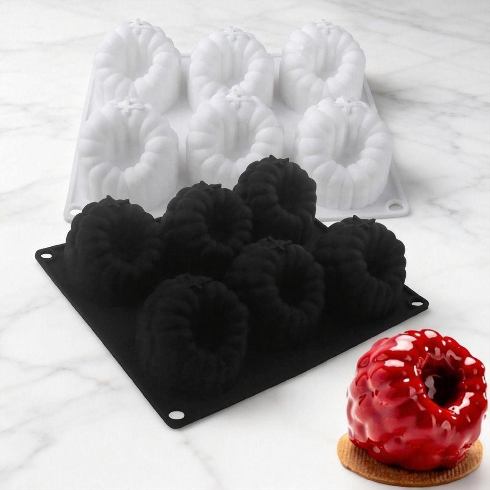 Food-Grade Silicone Raspberry Mousse Mold Heat-Resistant French Pastry Baking Mold  Kitchen Use