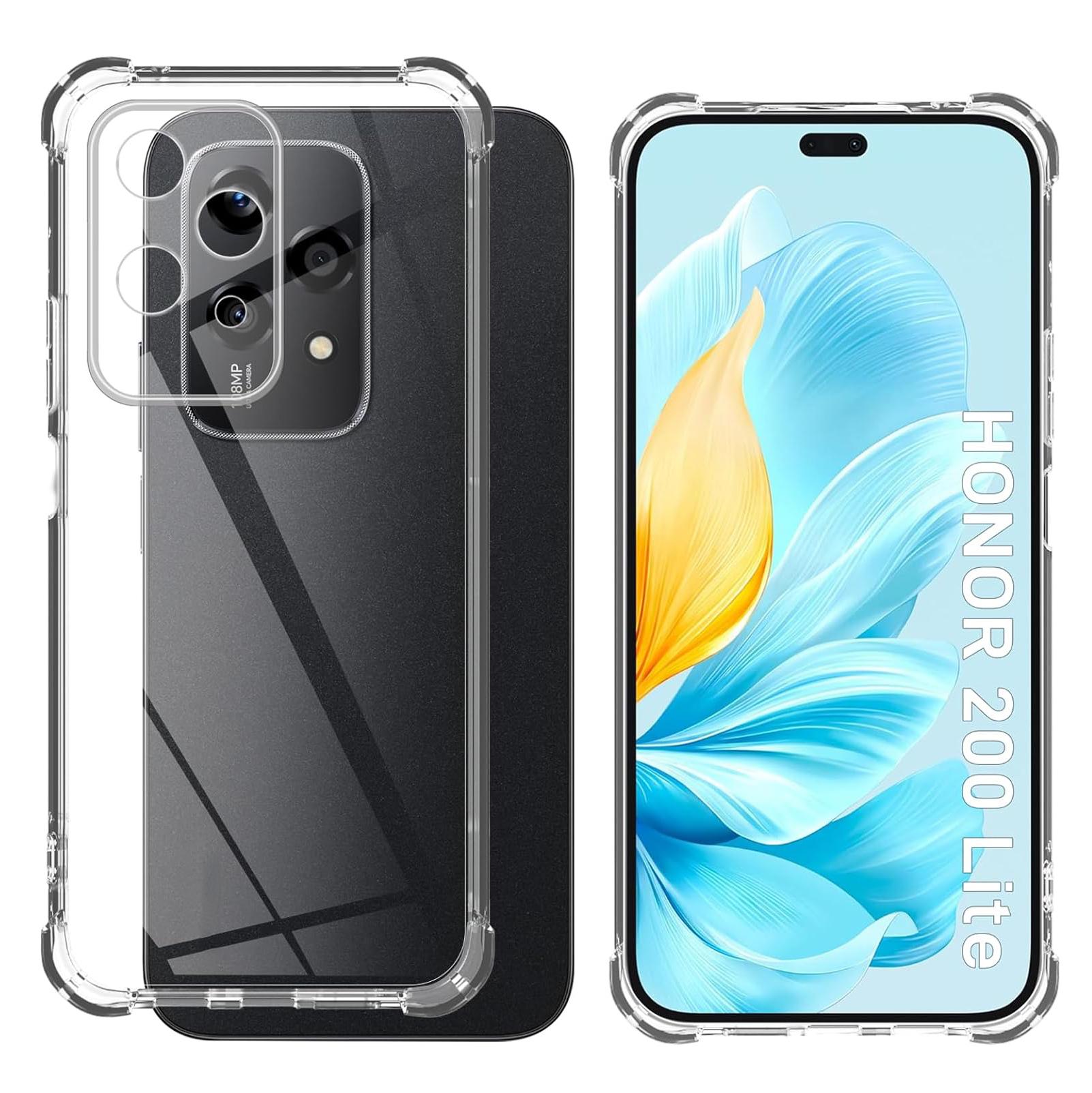 

Прозрачный чехол для Honor 50 70 90 Smart 200 Pro Lite Magic 5 6 Lite Pro, мягкий бампер из ТПУ, подходит для полной защиты, противоударный прозрачный чехол Honor 200 Lite белый