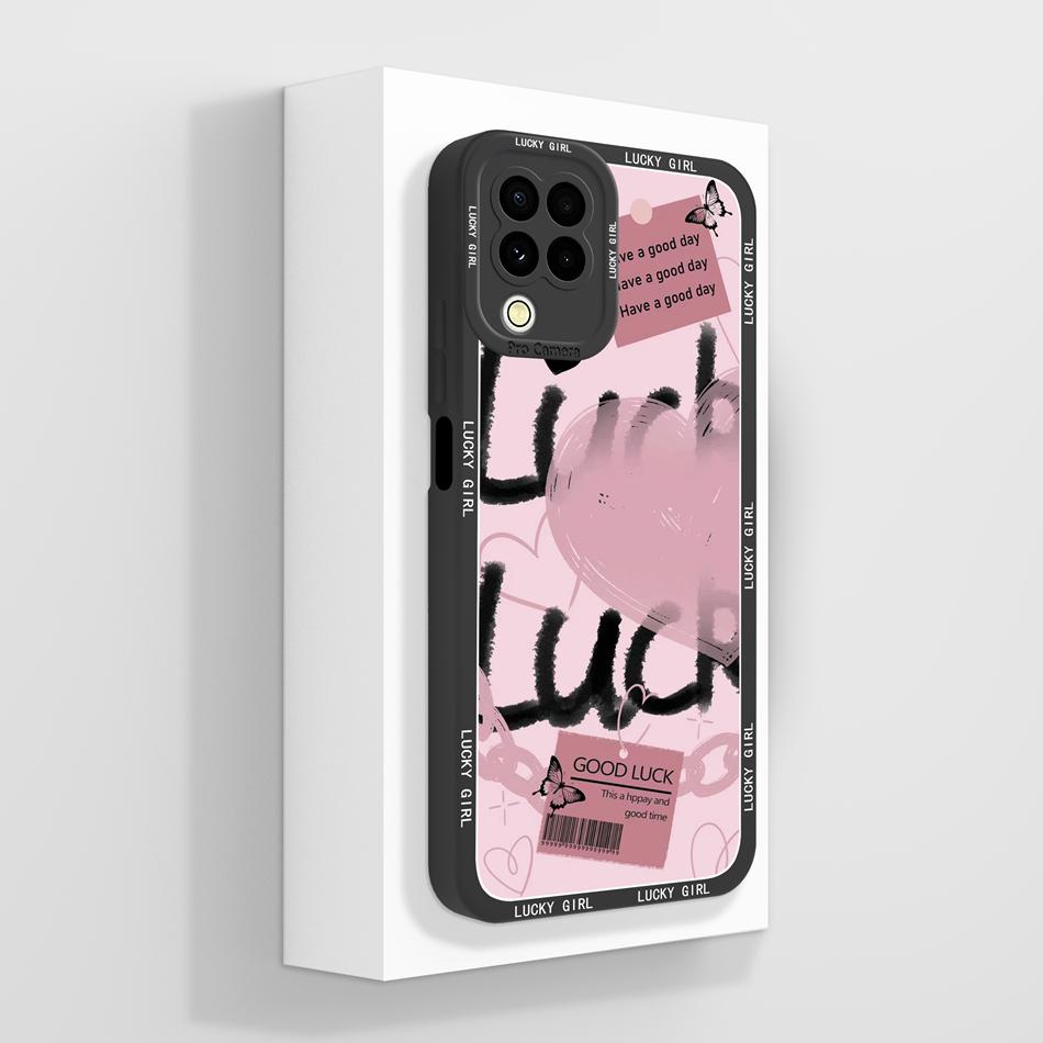 For Samsung M22 M32 A22 4G Case Cute Panda Soft Liquid Silicone Phone Back Cover For Galaxy M 22 32 A 22 Funda Camera Protectors