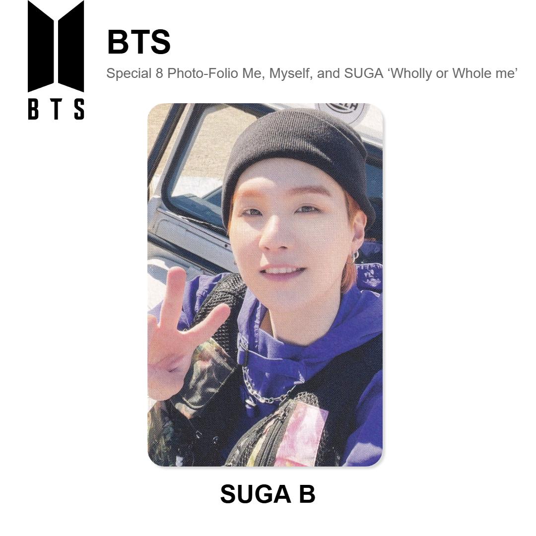 BTS Специальный 8-й Фото-Фолио Я, Сам и SUGA ‘Полностью или Целый я’ Официальная Фотокарточка SUGA gray