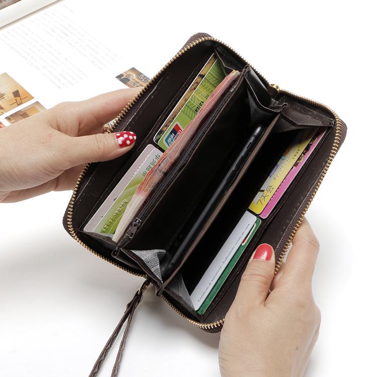 Women's Rose Print Wallet & Phone Bag