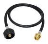 1 Brass Propane  Adapter  Hose For  Qcc1  Type Tank  Connects  4ft  Hose