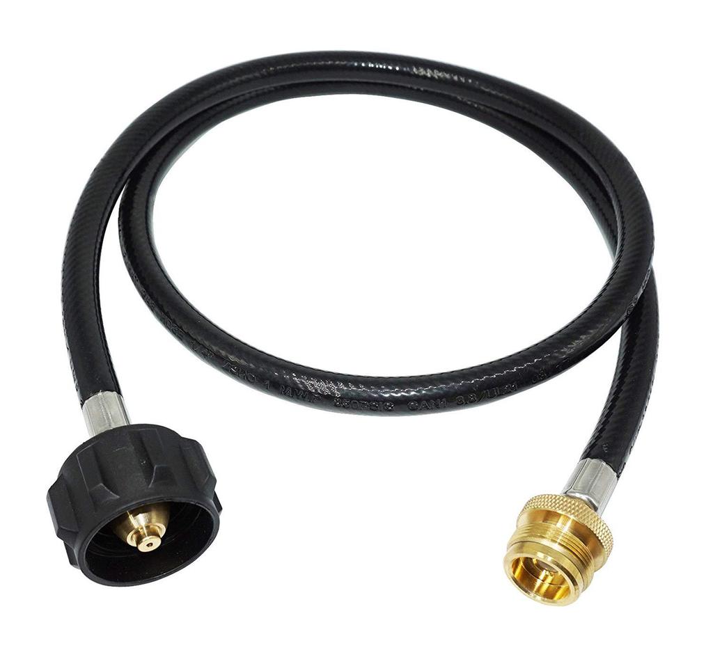 1 Brass Propane Adapter Hose For Qcc1 Type Tank Connects 4ft Hose
