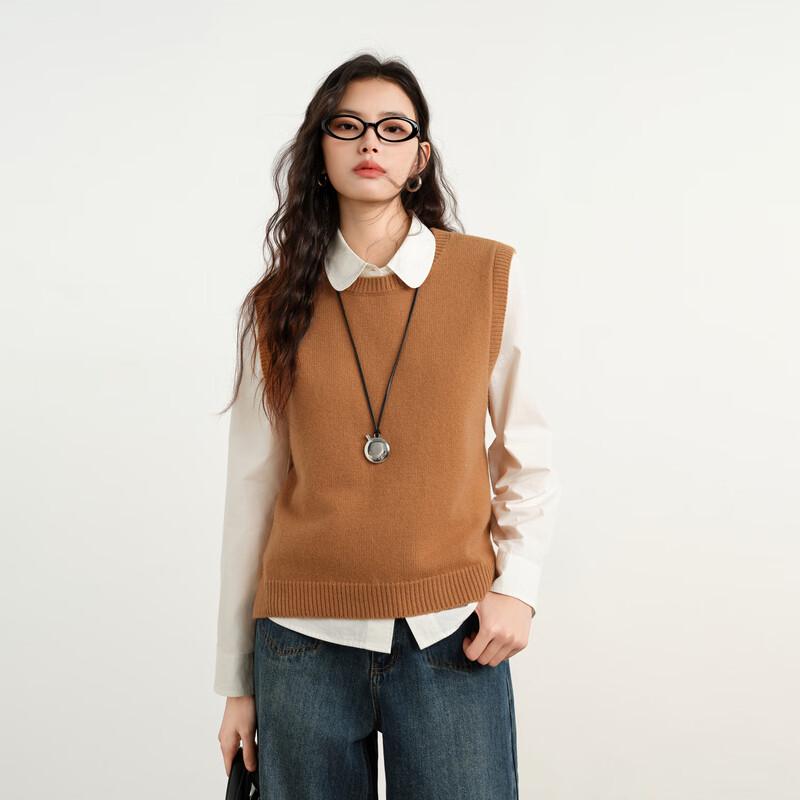 

Elva Island Women s Autumn Crew Neck Casual Knit Vest S