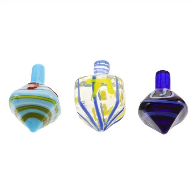 New 1/3PCS Glass Dreidel - Handmade Hanukkah Classic Game Judaica Collectibles Retro Home Party Decor Gift