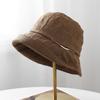 New Pleated Chain Casual Cloth Hat Bucket Hat Spring and Autumn Outdoor Hat Windproof Sunshade Bucket Hat Versatile