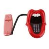 Red Mouth Telephone Novelty Big Tongue Landline Phone Wired Funny Lip Phone with LED Indicator for Home Shops Office