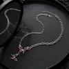 Red Butterfly Punk Clavicle Necklace - Stylish & Versatile Light Luxury Accessory