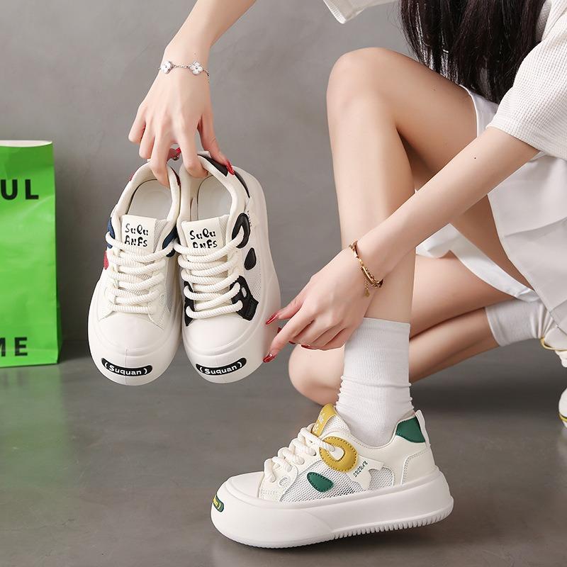 Designer Sneakers for Women Fad Women's Mesh Breathable Thick Bottom Sneaker Women Soft Comfort Outdoor Sneakers Zapatillas Muje