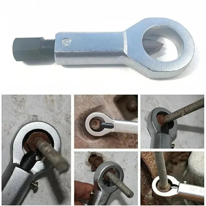 Heavy-Duty Nuts Splitter Tools Set Nut Breaker Tool Wrench Damaged Screw Nut Extractor Remover Hand Splitting Tool
