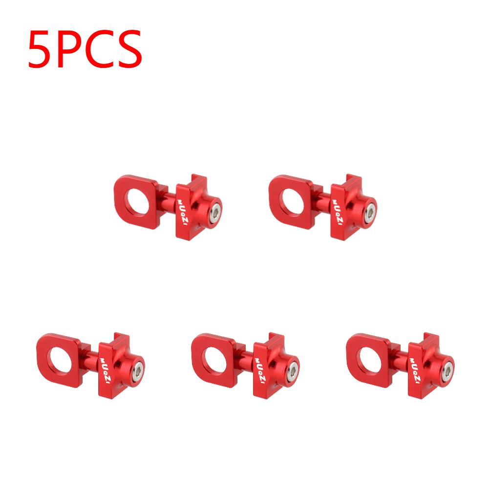 1-10pcs Single Speed Bicycle Chain Tensioner Adjuster Aluminum Alloy Bicycle Chain Fastener Fixed Bike Bolt Screw Accessories