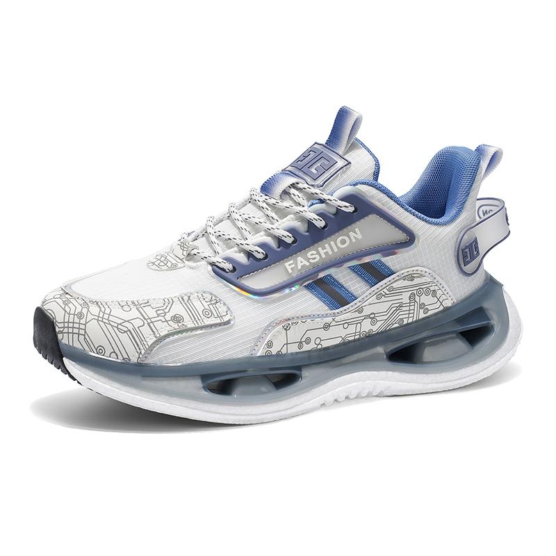 Men's shock-absorbing outdoor racing running shoes spring summer breathable soft sole casual sneakers student light speed sports