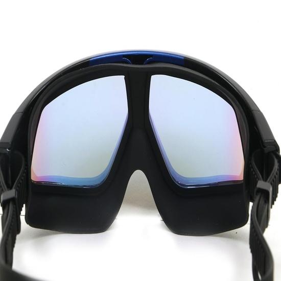 KNK Anti-Fog Premium Swimming Goggles for Men & Women Wide Angle View 3D Seal Anti-Leak Design with Ear Plugs Universal Fit for Kids & Adults (Black)