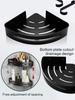 No Drill Bathroom Hardware Towel Rack Black 40CM-60CM Folding Aluminum Towel Rack Holder With Hook Towel Holder Tissue Holder