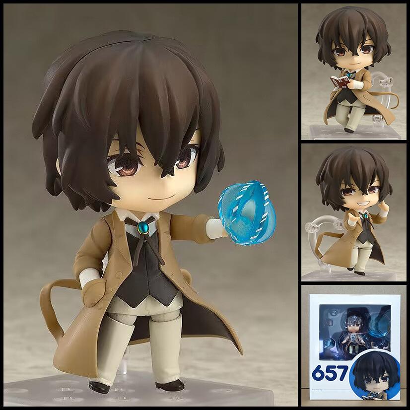 Bungo Stray Dogs Osamu Dazai 657 Chuuya Nakahara 676 Posable Action Figure Swappable Face Collectible Anime Desk Decor