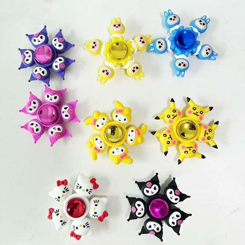 Creative Cute Princess Cartoon Top Toy Children Boy Gift Rotating Fingertip Top Decompression Toy