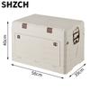 Double-Layered Picnic Storage Box, Folding Design for Outdoor Use with Multi-Functional Organizer