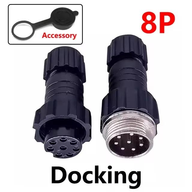 5/20Sets GX16 Aviation Connector M16 Waterproof Back Nut Docking Male&Female Plug And Socket 2/3/4pin 5pin 6pin 7pin 8pin 9pin