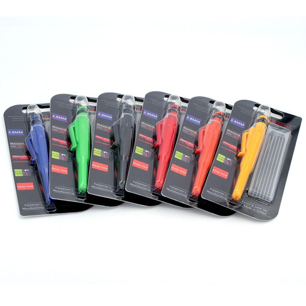 Long Headed Woodworking Pencil Set Carpenter's Pencil Set  Carpenter Engineers Supplies