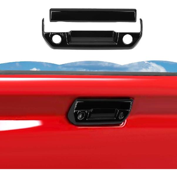

RT-TCZ Tailgate Handle Cover Rear Door Handle Cover Trim Decoration Exterior Accessories for Chevrolet Chevy Colorado 2023 2024,for GMC Canyon 2023 чёрный