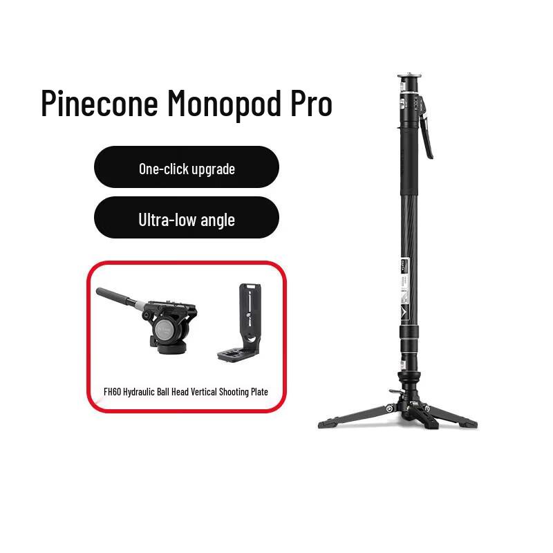 YC Onion Pinecone Pro Carbon Fiber Monopod with FH60 Fluid Head