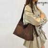 Leopardenmuster Tasche Crossbody Damen Nischen-Designgefühl Lässiger Stil Pendler Unterarmtasche Große Kapazität Schulter-Tragetasche