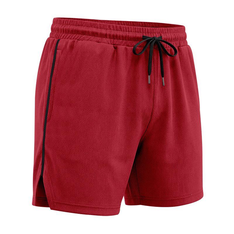 Pantaloncini Sportivi da Uomo in Rete ad Asciugatura Rapida Stile Europeo & Americano - Pantaloni Fitness Running Casual Traspiranti 3/4