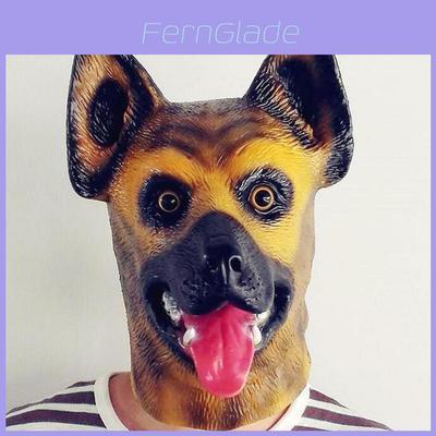 Poodle Wolf Dog Husky Mask Latex Pet Dog Costume For Christmas And Halloween
