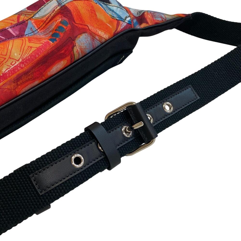 Valentino Garavani Body Bag Nylon Waist Bag Multicolor Nylon Mens Used