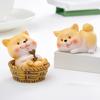 Mini Resin Dog Figurine Cartoon Puppy Statue Tiny Dog Cake Topper
