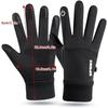 Motorcycle Gloves Guantes Winter Warm Full Fingers Heated Gloves Waterproof Heating Hand Moto Ski Touch Screen Fleece Gloves