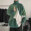 Turtleneck Sweater Men's Hong Kong Style Men's Knitwear Winter Sweater Thick Fashionable Loose Casual Outer Wear Sweater