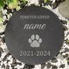 Pedra de Ardósia Memorial para Jardim de Animal de Estimação Gravada Personalizada - Nome do Cão Incluído - Presente de Memória para Perda de Cão