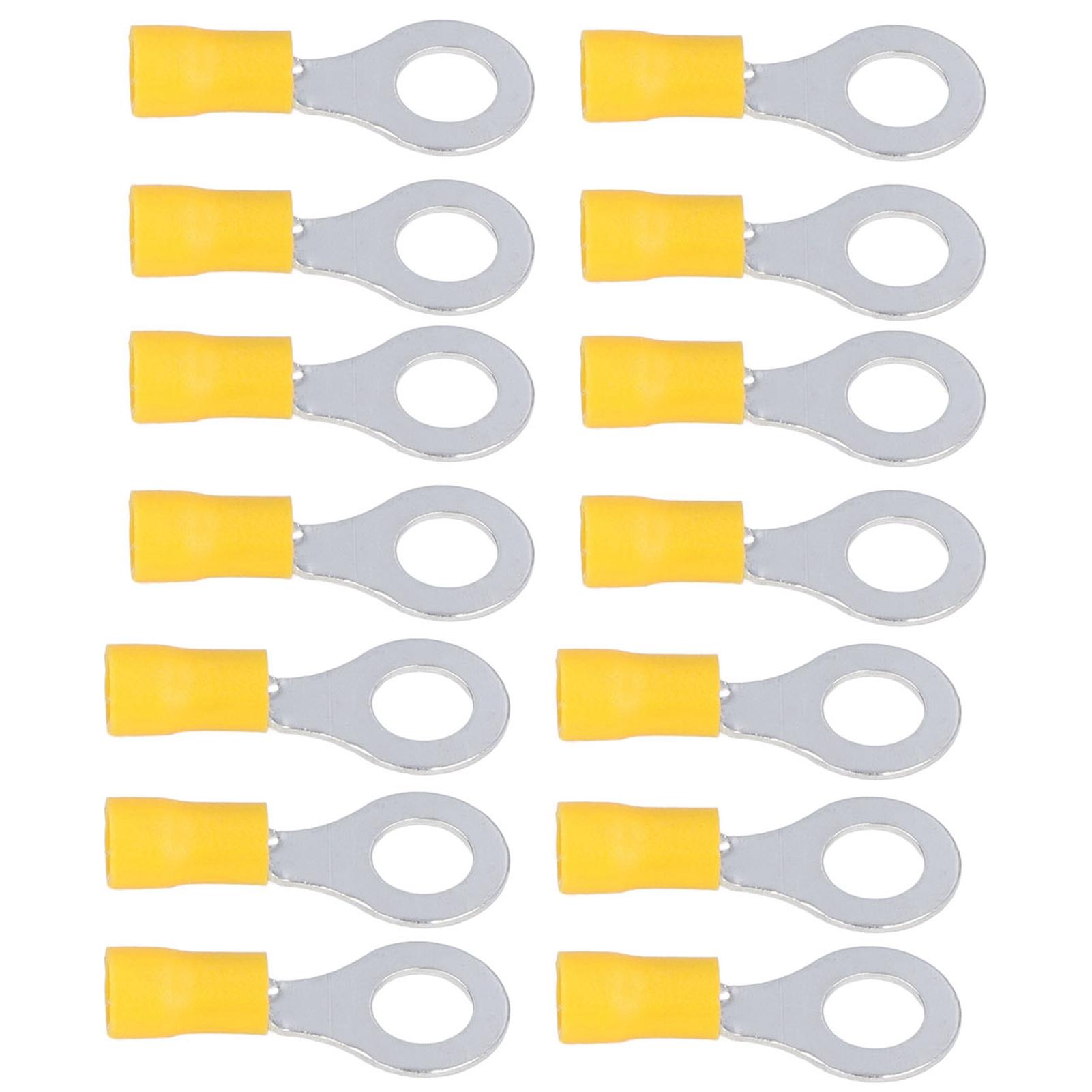 

100 шт. Ізольовані кільцеві клеми Електричні дроти Обтискні з єднувачі Мідні AWG1210 RV5.58