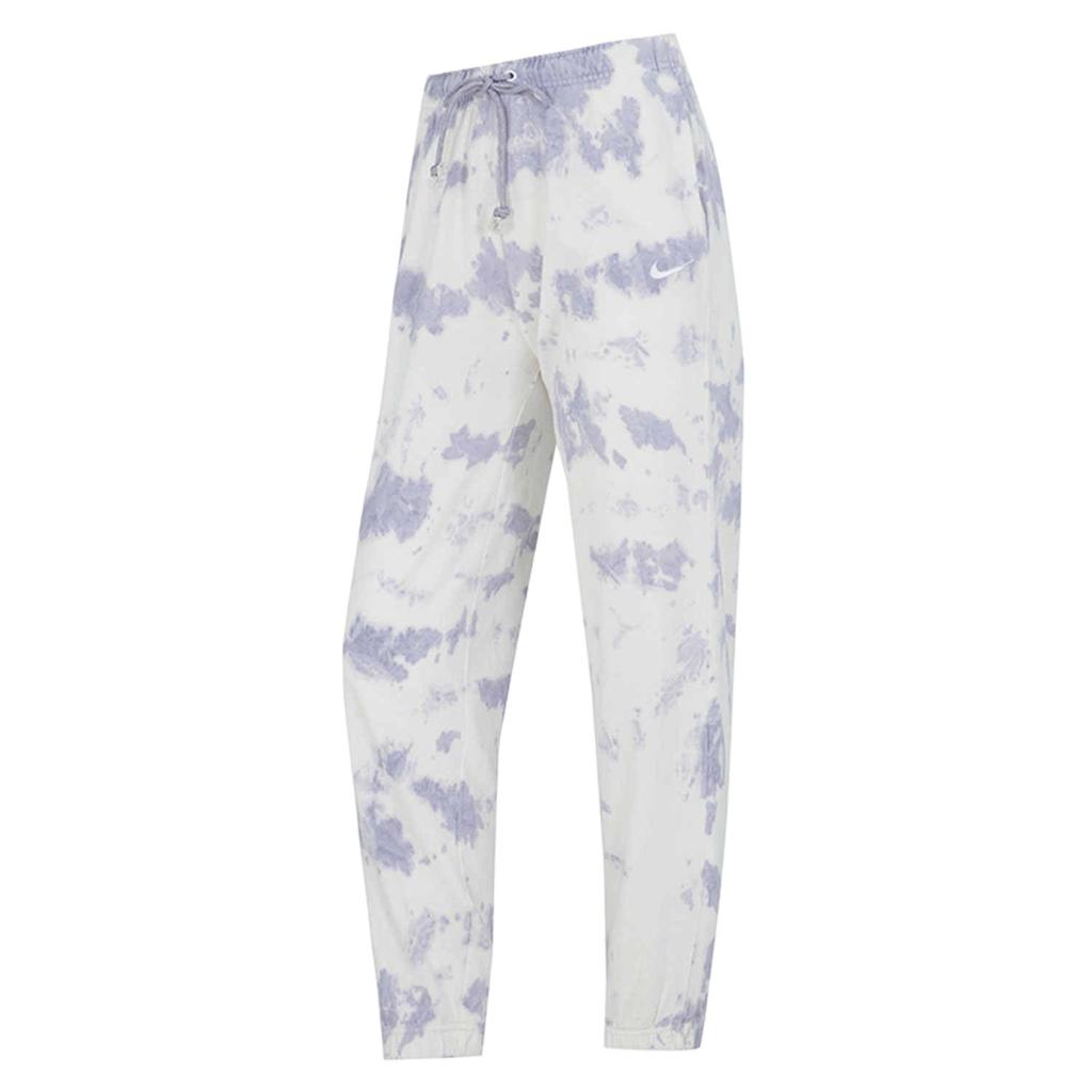 Nike Tie-Dye Drawstring Cuffed Sweatpants Women Bottoms White DM6715-580