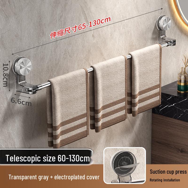 Versatile Suction Cup Rotatable Towel and Shoe Rack - No Drilling Required