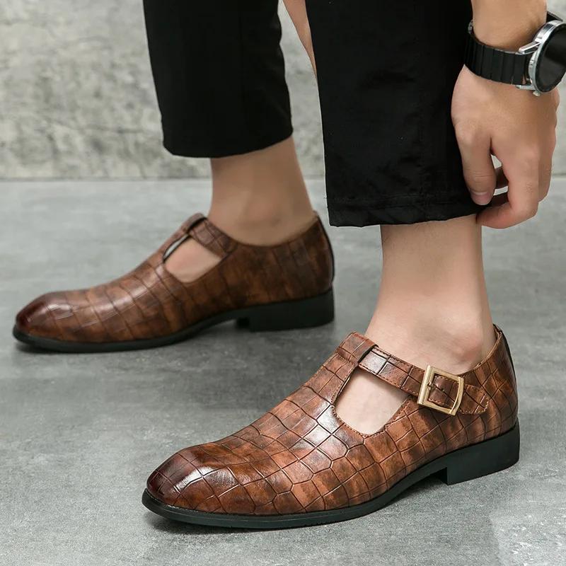 Fashion Black Sandals For Men Buckle Decor Slingback Sandals 2025