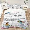 3pcs Special Prayer for You Quilt Set, Soft and Comfortable Bedroom