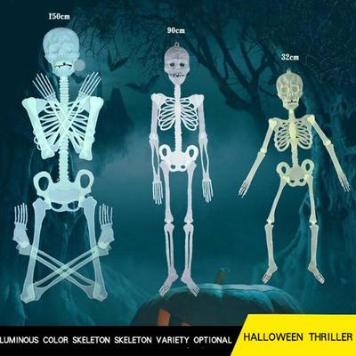 32/90/150Cm Pozlanabilir İnsan İskeleti Cadılar Bayramı Dekorasyon Parti Prop