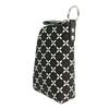 Inden Key Shippo Black with Black Lacquer and White 8817 [Inden-ya] Case, Deerskin, Soft, Pattern, Chintz,
