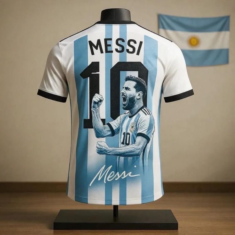 ETST48 Nieuw Populair Verkoop Messi Viering Editie Sport T-shirt Dagelijks Buiten Ademend Sneldrogend Comfortabel Shirt GezinsMatching L