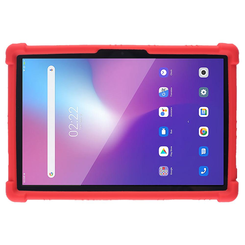 

Tablet Case for Blackview Tab 12 Shockproof Silicone+PC Protective Cover with Kickstand Red